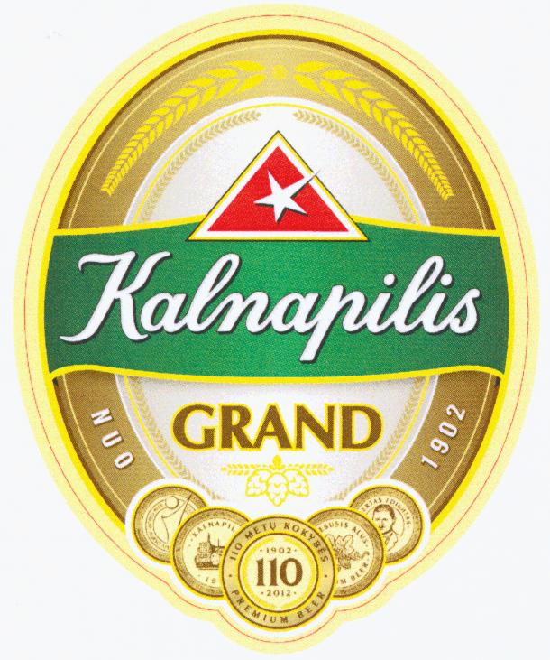 Prekės ženklas: Kalnapilis GRAND NUO 1902